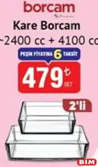 PAŞABAHÇE KARE BORCAM 2400 + 4100 CC